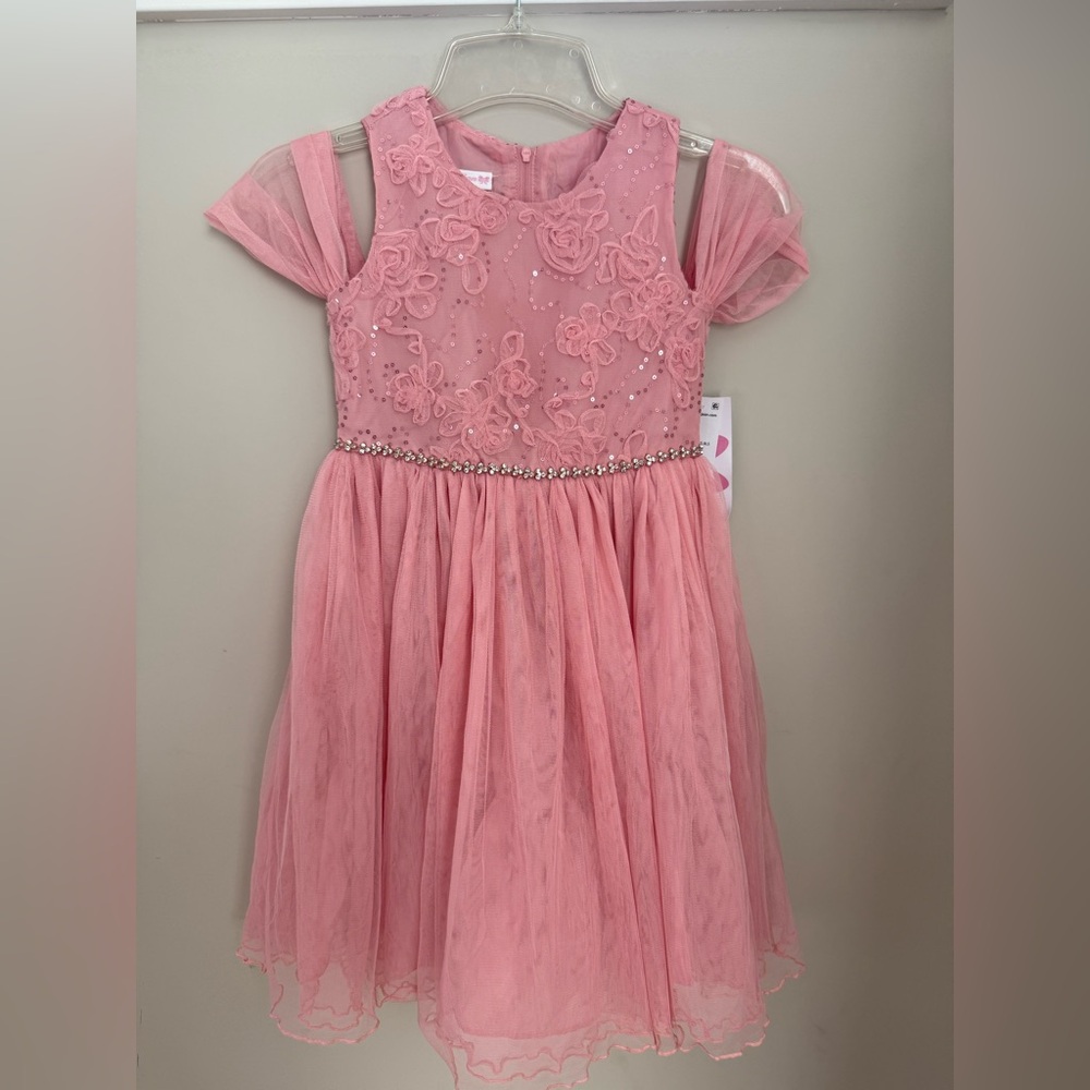 Bonnie Jean Little & Toddler Girls Cold Shoulder Ballerina Party Dress